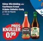 Würzliebling oder Kressi Kräuter-Vollwürz-Essig im V-Markt Prospekt zum Preis von 0,99 €