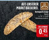 Aktuelle Brötchen Angebote bei Marktkauf in Erlangen Aktuelles Kornquarkstange Angebot bei Marktkauf in Erlangen ab 0,45 €