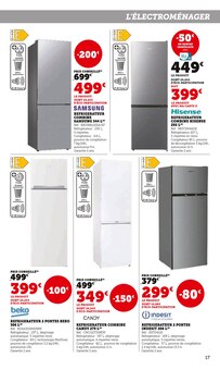 Promo Réfrigérateur Américain dans le catalogue Hyper U du moment à la page 17