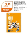 Linkshänder Collegeblock im Angebot bei Müller in Freiburg Linkshänder Collegeblock Angebote bei Müller Freiburg für 2,29 €