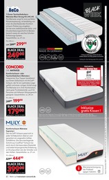 7 Zonen Taschenfederkernmatratze im Matratzen Concord Prospekt "BLACK WEEK" auf Seite 2