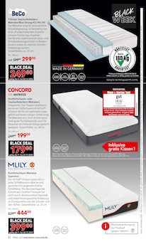 Aktueller Matratzen Concord Prospekt "BLACK WEEK" Seite 2 von 9 Seiten