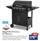 Aktuelle Gasgrill Angebote bei ALDI Nord in Hildesheim Aktuelles Gasgrill San Francisco, 4+1-Brenner Angebot bei ALDI Nord in Hildesheim ab 179,00 €