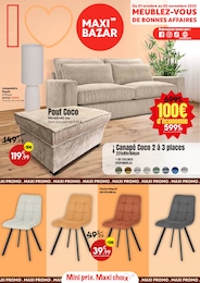 Prospectus Maxi Bazar à Longueau, "Meublez-vous de bonnes affaires", 12 pages, 01/10/2025 - 02/11/2025