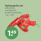 Spitzpaprika rot von  im aktuellen V-Markt Prospekt für 1,49 €