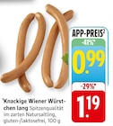Aktuelles Knackige Wiener Würstchen lang Angebot bei EDEKA in Stuttgart ab 0,99 €