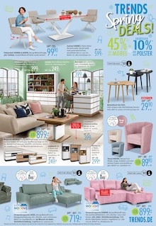 Couch im aktuellen Trends Prospekt (Moers) Couch im Trends Prospekt "TRENDS Spring DEALS! - 20% zusätzlich auf alle Gartenmöbel" mit 12 Seiten (Moers)