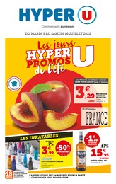 Catalogue Hyper U à La Chapelle-Launay, avec 56 pages Prospectus Hyper U à La Chapelle-Launay, "Les jours Hyper U promos de l'été", 56 pages, 05/07/2022 - 16/07/2022