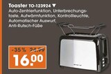 Toaster TO-123924 im V-Markt Prospekt Toaster TO-123924 von im aktuellen V-Markt Prospekt für 16,00 €