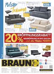 Couch im BRAUN Möbel-Center Prospekt in Singen Aktueller BRAUN Möbel-Center Prospekt mit Couch, "NEUERÖFFNUNG IN BAD SAULGAU … UND ALLE FILIALEN FEIERN", Seite 16