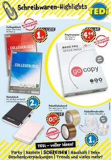 Kopierpapier im aktuellen TEDi Prospekt (Chemnitz) Kopierpapier im TEDi Prospekt "TEDi - voller Ideen!" mit 17 Seiten (Chemnitz)