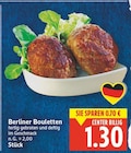 Berliner Bouletten für 1,30 € bei E center im Angebot Berliner Bouletten im aktuellen E center Prospekt