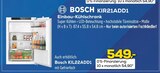 Aktuelles Einbau-Kühlschrank KIR21ADD1 Angebot bei EURONICS in Bayreuth ab 549,00 €