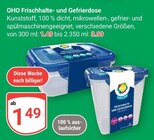 Frischhalte- und Gefrierdose Angebote von OHO bei GLOBUS Mannheim für 1,49 €