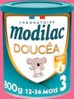 Lait en poudre Doucea Croissance 3 - Modilac en promo chez Intermarché Hyper Lait en poudre Doucea Croissance 3 - Modilac dans le catalogue Intermarché Hyper