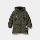 Doudoune longue à capuche vert kaki garçon dans le catalogue La Halle
