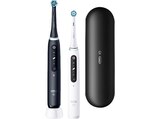 iO Series 5 Duopack, Reiseetui, Elektrische Zahnbürste Matt Black/Quite White, Reinigungstechnologie: Mikrovibrationen von ORAL-B im aktuellen MediaMarkt Saturn Prospekt für 189,99 €