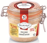 Foie gras de canard entier - DELPEYRAT en promo chez Carrefour Aulnay-sous-Bois à 15,81 €