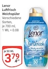 Luftfrisch Weichspüler Angebote von Lenor bei GLOBUS Hofheim für 3,79 €
