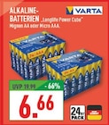 Alkaline-Batterien Longlife Power Cube Mignon AA Angebote von Varta bei Marktkauf Münster für 6,66 €