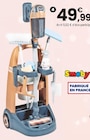 Chariot de ménage rowenta et aspirateur balai | 3 ans - SMOBY - JouéClub à Évry Chariot de ménage rowenta et aspirateur balai | 3 ans - SMOBY en promo chez JouéClub Évry à 49,99 €
