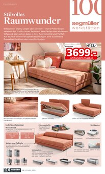 Sitzmöbel im Segmüller Prospekt "100 Jahre Segmüller Werkstätten" mit 14 Seiten (Offenbach (Main))