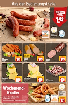 Mettwurst im aktuellen REWE Prospekt (Augsburg) Mettwurst im REWE Prospekt "Dein Markt" mit 36 Seiten (Augsburg)