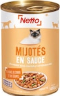 Mijotés en sauce pour chat adulte à la dinde, au canard et aux légumes - Netto en promo chez Netto Mijotés en sauce pour chat adulte à la dinde, au canard et aux légumes - Netto dans le catalogue Netto