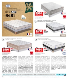 Prix et réduction Matelas 160x200 dans le prospectus But en cours Offre Matelas 160x200 dans le catalogue But du moment à la page 24