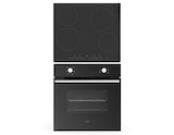 Lot four 66L et plaque à induction intégrable, finition noire élégante - Cooke and Lewis en promo chez Brico Dépôt Neuilly-sur-Marne à 299,00 €
