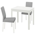 Tisch und 2 Stühle weiß/Knisa hellgrau Angebote von EKEDALEN / KÄTTIL bei IKEA Neuss für 269,00 €