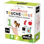 Promo Jeu écriture et lettres Headu La Maison des Maternelles Touche et Joue Chiffre formes et couleurs à 10,99 € dans le catalogue Fnac à Thonon-les-Bains