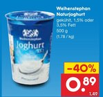 Naturjoghurt im Angebot bei Netto Marken-Discount in Altenburg Naturjoghurt Angebote von Weihenstephan bei Netto Marken-Discount Altenburg für 0,89 €