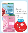 Hydra Bomb Tuchmaske von Garnier für 1,49 € bei budni im Angebot Hydra Bomb Tuchmaske von Garnier im aktuellen budni Prospekt