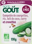 Compotée de courgettes, riz, lait de coco, curry et crevette bio - GOOD GOÛT dans le catalogue Intermarché Hyper
