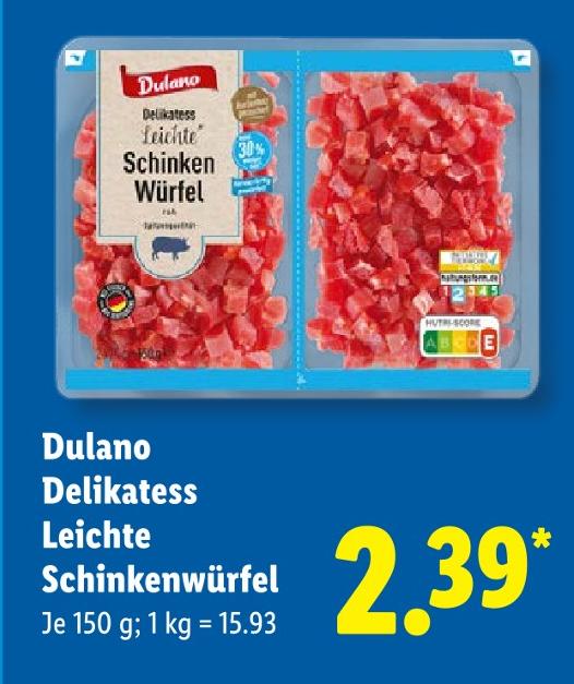 Delikatess Leichte Schinkenwürfel