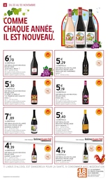Prix et réduction Beaujolais Nouveau dans le prospectus Intermarché Hyper en cours Offre Beaujolais Nouveau dans le catalogue Intermarché Hyper du moment à la page 30