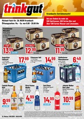 Aktueller Trinkgut Getränkemärkte Prospekt in Roggenburg und Umgebung, "Krumbachs Getränkemarkt!" mit 4 Seiten, 11.08.2025 - 16.08.2025