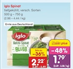 Spinat von iglo im aktuellen Netto Marken-Discount Prospekt für 1,79 €