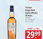 Aktuelles Single Malt Scotch Whisky 10 Years Angebot bei famila Nordost in Neumünster ab 29,99 €