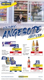 METRO Supermarkt Prospekt der aktuellen Woche mit 25 Seiten, gültig von 23.06.2025 bis 28.06.2025, in Blankenberg und Umgebung Aktueller METRO Supermarkt Prospekt in Blankenberg und Umgebung, "Wochenangebote Händler & Monats-Mix" mit 25 Seiten, 23.06.2025 - 28.06.2025