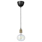Lampenaufhängung +LED-Leuchtmittel vermessingt/ellipsenförmig bunt im Angebot bei IKEA in Lörrach Lampenaufhängung +LED-Leuchtmittel vermessingt/ellipsenförmig bunt Angebote von JÄLLBY / MOLNART bei IKEA Lörrach für 24,99 €