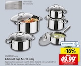 Edelstahl-Topf-Set, 10-teilig im Angebot bei Lidl in Hattingen Edelstahl-Topf-Set, 10-teilig Angebote von LIVARNO home bei Lidl Hattingen für 49,99 €