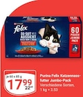 Katzennassfutter Jumbo-Pack Angebote von Purina Felix bei GLOBUS Pulheim für 17,99 €