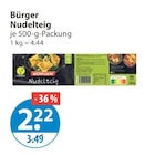 Maultaschen im V-Markt Prospekt Nudelteig von Bürger im aktuellen V-Markt Prospekt für 2,22 €