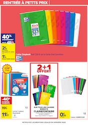 Promos Clairefontaine dans le catalogue "70 % D’ÉCONOMIES SUR UNE SÉLECTION DE PRODUITS D'HYGIÈNE" de Carrefour à la page 72