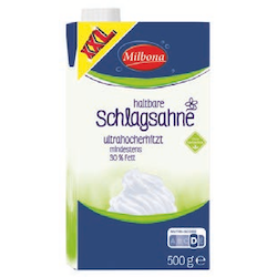 haltbare Schlagsahne XXL