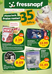 Der aktuelle Fressnapf Prospekt Pfoten hoch, Preise runter!
