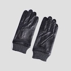 Gants en cuir noir homme - La Halle Gants en cuir noir homme à 29,99 € dans le catalogue La Halle