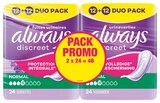 Promo Serviettes pour fuites urinaires protection intégrale normal 2x24 à 6,80 € dans le catalogue Intermarché Hyper à Crest